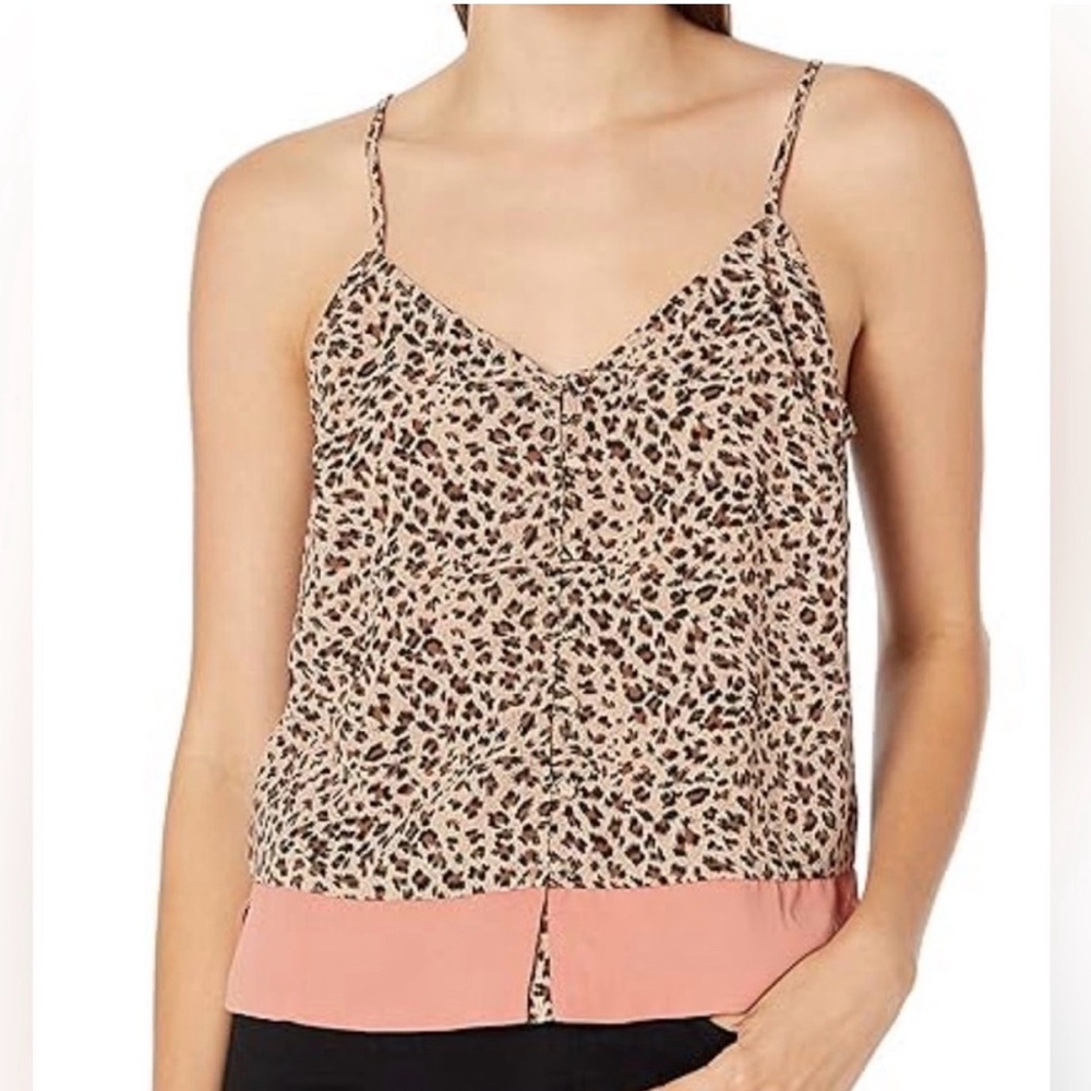 BB Dakota Brown Leopard Print Top